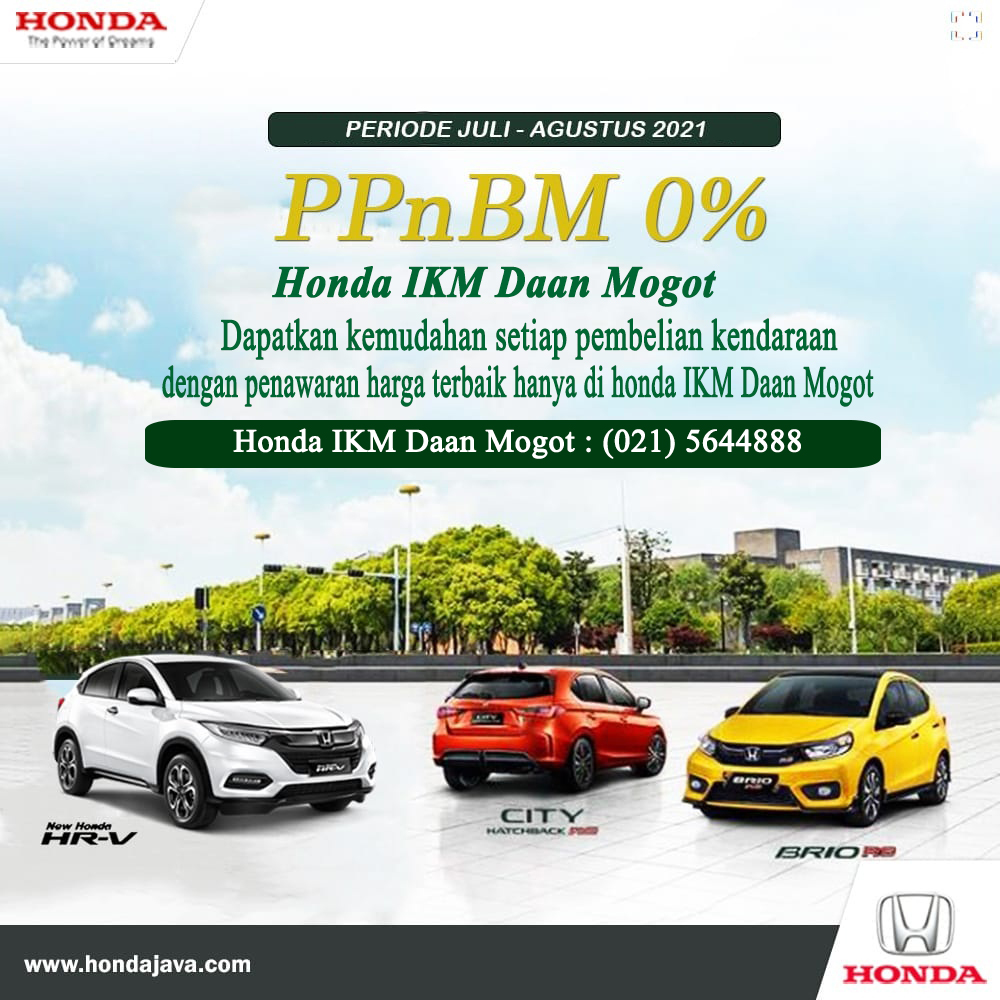 PROMO BELI HONDA: PPNBM 0%
